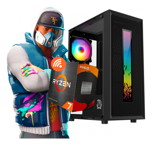 Pc Armada Ryzen 7 5700g Cpu Gamer 32gb 1tb Nvme Diseño Wifi