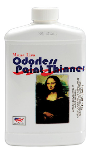 Mona Lisa - Disolvente De Pintura Sin Olor, 32 Onzas