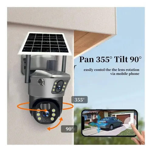 Cámara De Seguridad Y Wifi, Monitoreo De Energía Solar V380