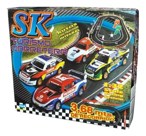 Pista De Autos Tc  Sk Slot Escala 1/32 Forma Ovalo La Plata