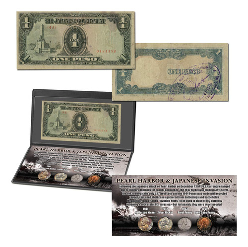 Pearl Harbor Y Coleccion De Monedas De Invasion Japonesa