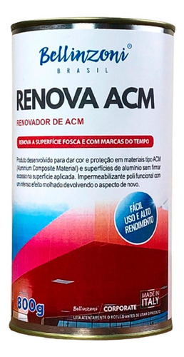 Renova Acm Bellinzoni 800g Cor E Proteção Efeito Molhado