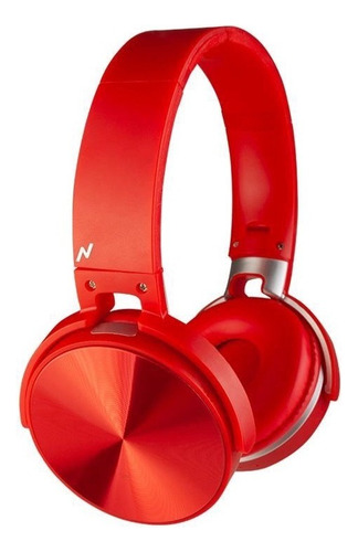 Auriculares Inalambricos Noga A26bt Bluetooth Color Rojo