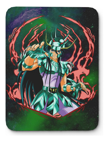 Mouse Pad Caballeros Del Zodiaco Dragon Shiryu 17cm X 21cm 