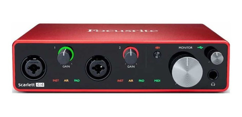 Interfaz Focusrite Scarlett 4i4 3ra Generación + Garantía