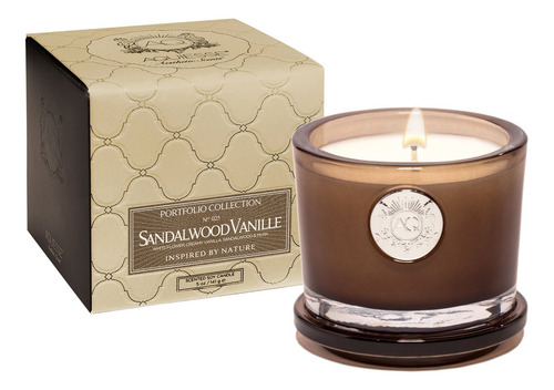 Aquiesse Sandalwood Vanille Vela Pequeña En La Caja De Regal