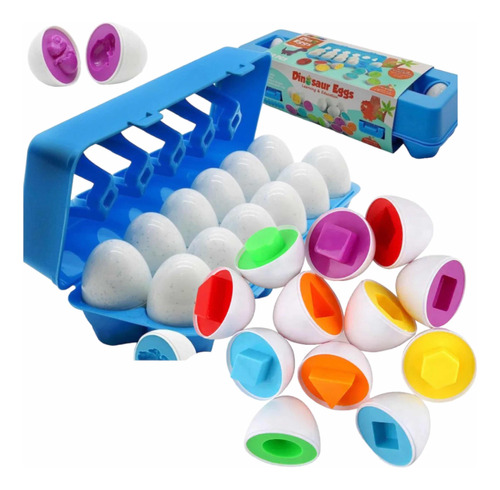 Juego Huevos Colores Juguete Niño Desarrollo Habilidades