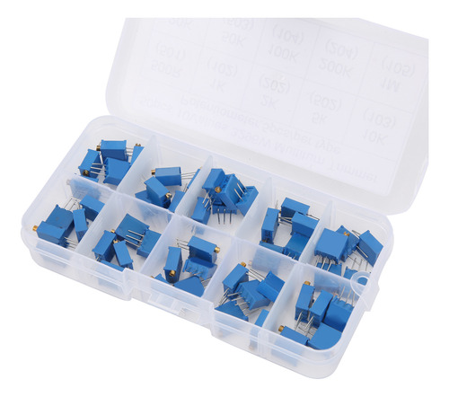 Resistencia Variable Ajustable, 50 Unidades, 10 Valores Vari