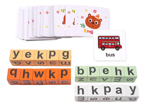 Juguete Montessori Abc Palabra Alfabeto Aprendizaje