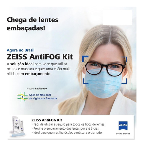 Imagem 5 de 8 de Kit Zeiss Antifog Brasil Com 2 Kits