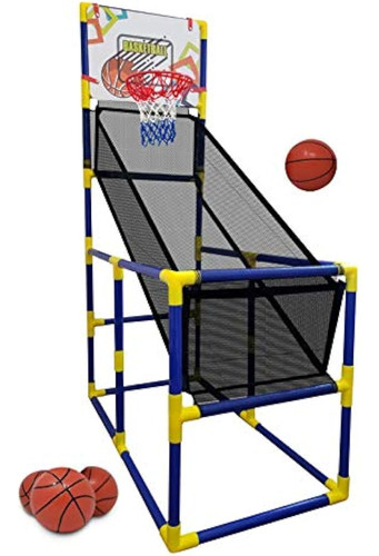 Juego De Arcade De Baloncesto Para Niños, Con 4 Bolas - Mini