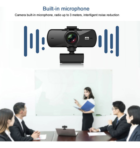 Webcam Com Microfone, Transmissão Ao Vivo, Câmera De Computa