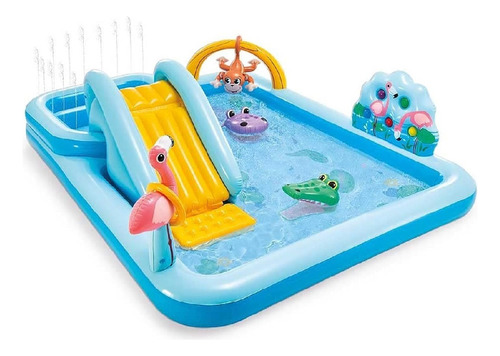 Piscina Inflável Playground Aventura Na Floresta 493l Intex