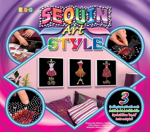Sequin Art Style Sparkling Craft Kit Imagen