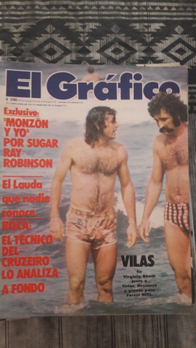 El Grafico 3020 23/8/1977 Vilas Monzon Lauda Boca Cruzeiro