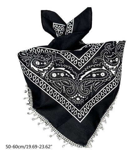 . Bandana Com Borlas, Lenços De Caxemira Ocidental, A La Mo