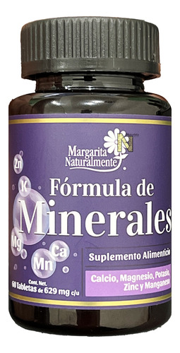 Formula De Minerales (60 Tabletas) Margarita Naturalmente