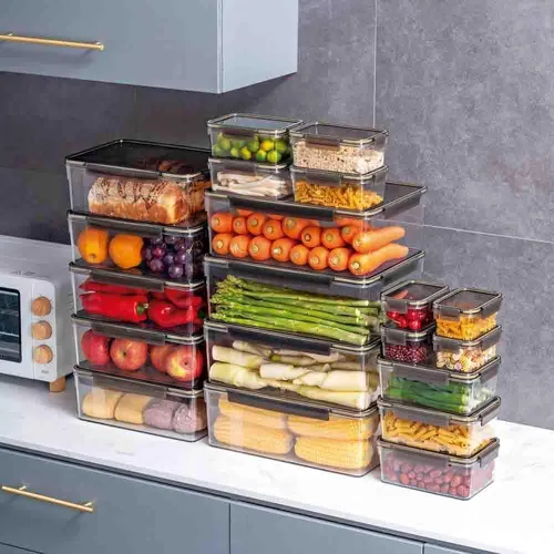 Tarro organizador de alimentos hermético con tapa, 480 ml
