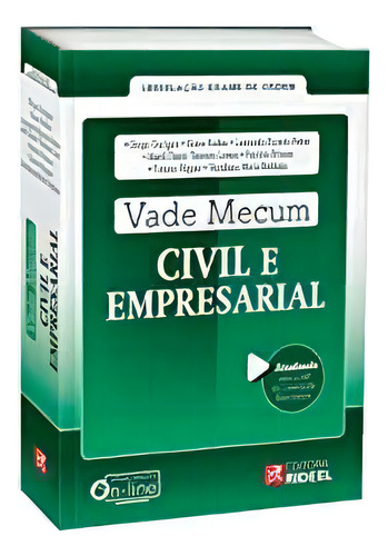 Vade Mecum Civil E Empresarial - Legislação Exame De Ordem - 1ª Edição (2019), De Vários Autores. Editora Rideel Em Português