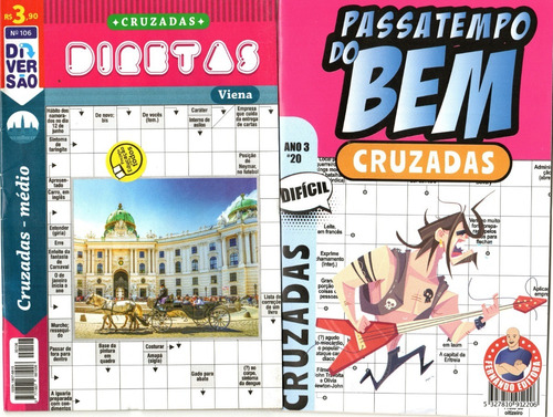 Kit 30 Revistas Palavras Cruzadas (sem Repetições)