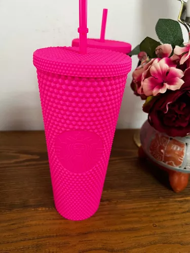 Starbucks Mexico Pink Tinted Studded Cup 2022 Wanda