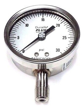 Nib Ashcroft 1ma42121-010 Duralife Gauge 2-1/2'', 25 1009s