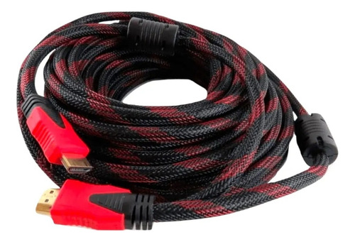 Cable Hdmi 100% Cobre Enmallado Doble Filtro De 10 Metros