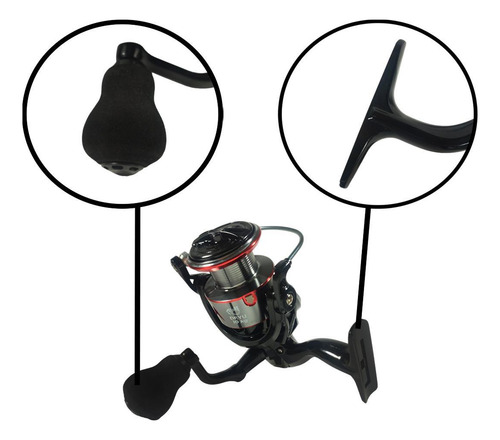 Molinete Pesca Carretel Alumínio Deyu Harpoon Lx 2000 3 Rol