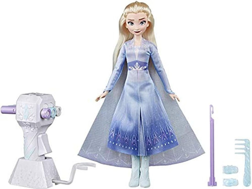 Elsa Fashion Doll Con Pelo Rubio Extralargo