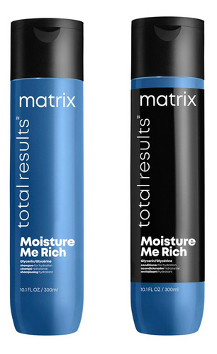 Imagen 1 de 7 de Kit Shampoo + Acondicionador Moisture Me Rich Matrix