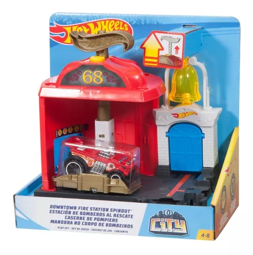 Pista Hot Wheels - City Downtown - Ataque Dino na Pizzaria - Mattel