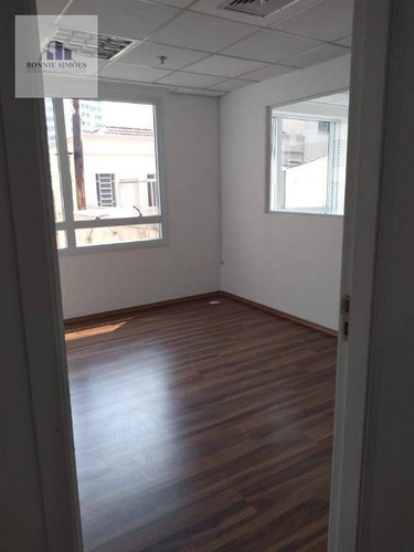 Sala Comercial Para Alugar No Paraíso, Edifício Tangram, 1 Sala Ampla, 2 Salas Menores, 2 Banheiros, 1 Copa, 1 Vaga Na Garagem, 100 M², São Paulo. - Sa0548