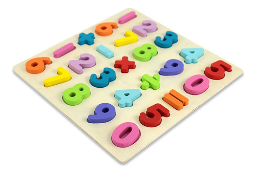 Puzzle De Madera Números Ilustrados