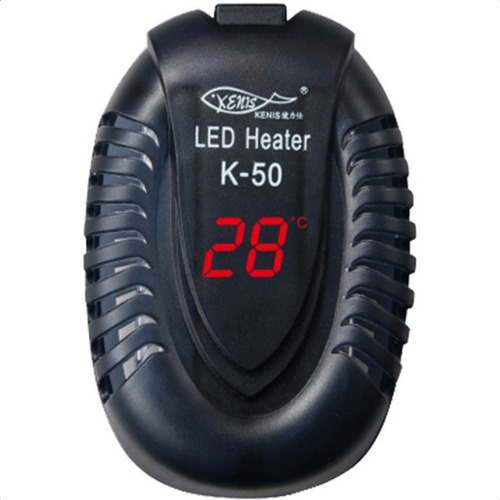 Aquecedor Com Termostato Hopar Digital K-50 200w P/ Aquários
