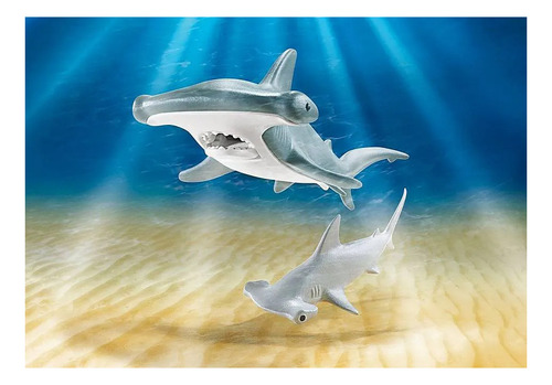Juguete Playmobil Hammerhead Shark para animales marinos 9065, número de piezas: 2