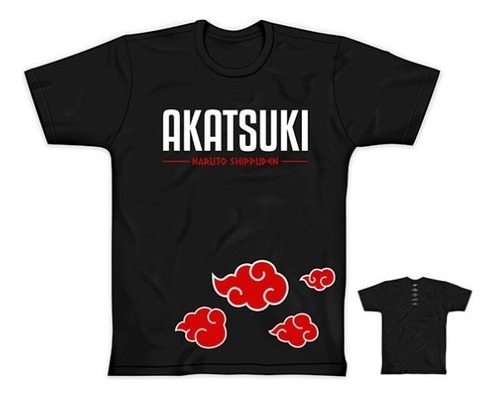 Camisa Naruto Shippuden Akatsuki Original Piticas