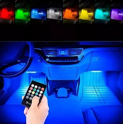 Tira Luces Led Rgb Multicolor Interior Auto 5050 Decoración
