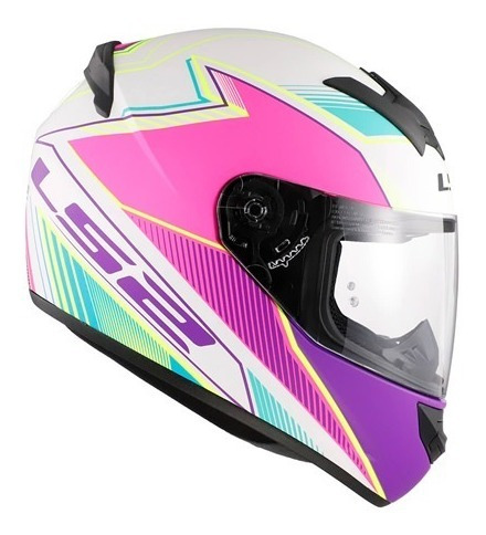 Imagen 4 de 7 de Casco Moto Ls2 352 Lux Brilliant Rosa Mujer Devotobikes
