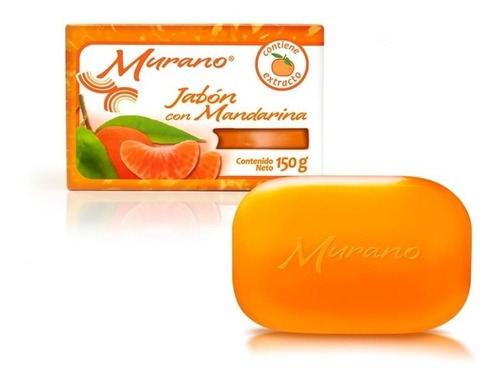 Jabón Barra Murano Natural Mandarina 10 Piezas 150g