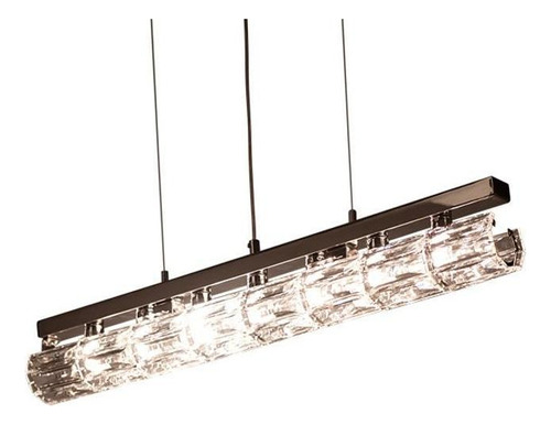 Pendente Lustre Réia De Cristal Para Led 45 X 11 Cm