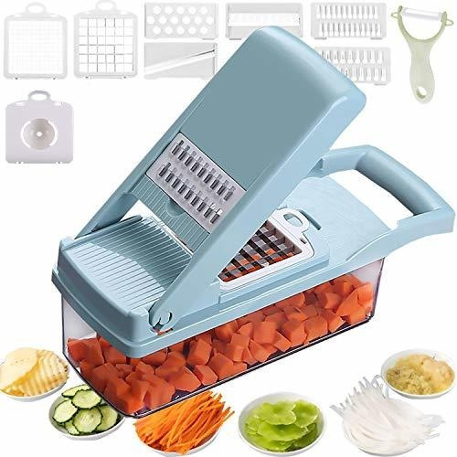 Mandoline Slicer Salad Chopper Vegetable Slicer 12 En 1...