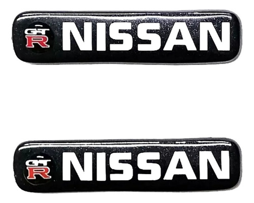 Par De Emblemas Laterales Nissan Gtr 