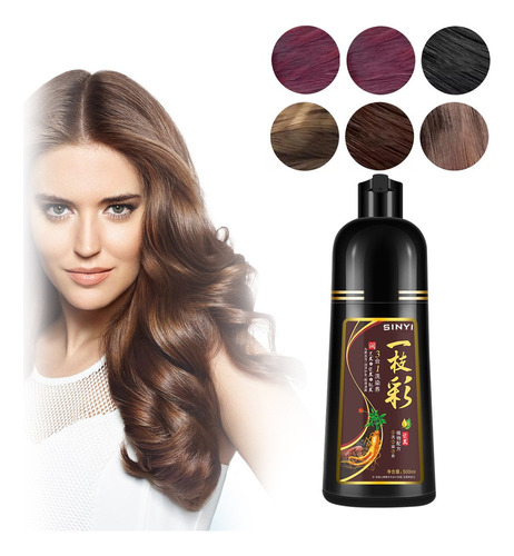 Shampoo Tinte Instantáneo Cubre Canas Natural Jengibre 500ml