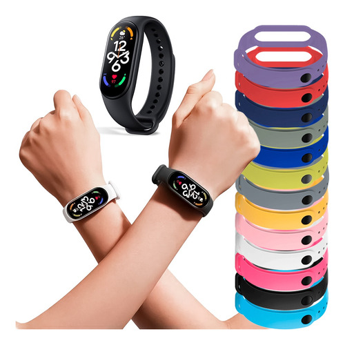 Malla Smart Band Pulseras Xiaomi Mi Band 7 Colores  - Apa