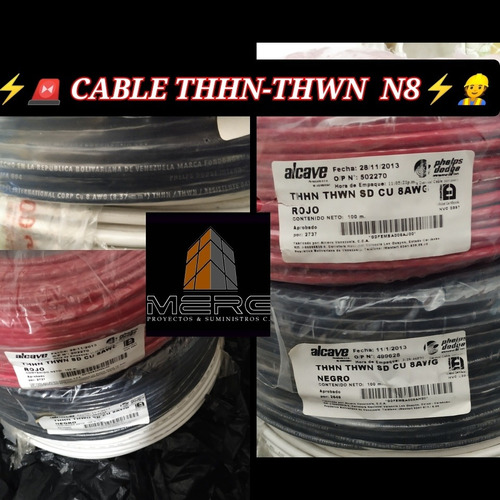 Cable #8, 100% Cobre Oferta