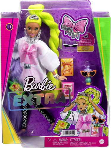 Barbie Extra Cabello Verde Neon - Original Importado