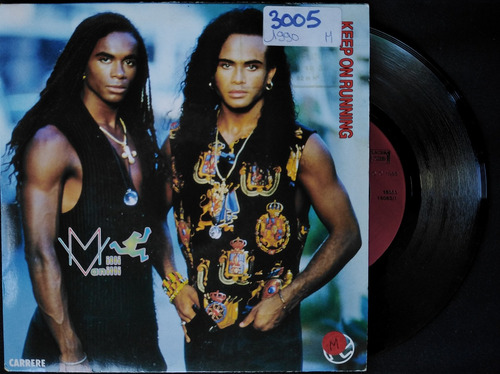 Milli Vanilli  Keep On Running Vinilo, 7 , 45 