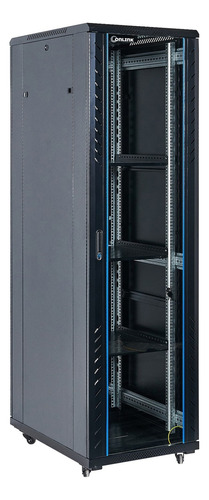 Rack De Piso Cerrado 37u 600 X 800 Onlink Puerta De Vidrio