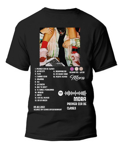 Playera Mora Mi Primer Dia De Clases Tracklist