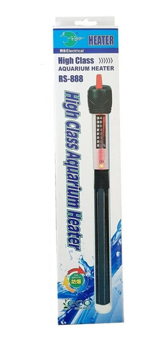 Imagen 6 de 6 de Calefactor Calentador Acuario Pecera Sumergible Rs 888 300w